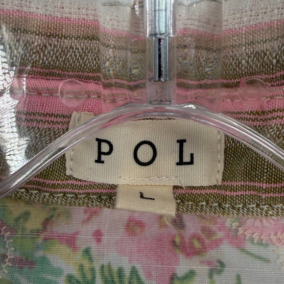 POL Women's Cottage Patchwork Denim Jacket - Pink Multi - Large - Picture 3 of 7